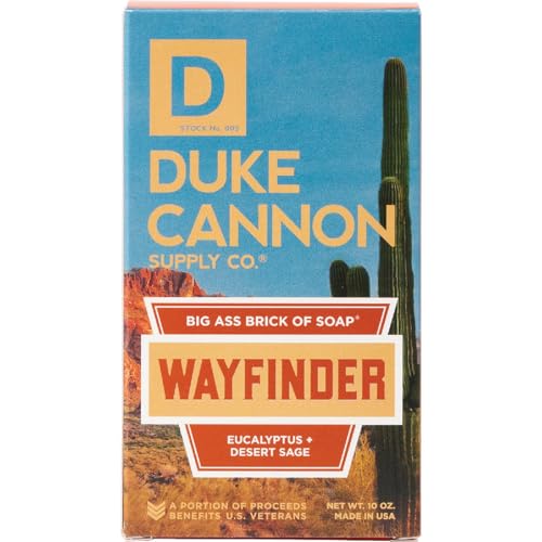 Image of Duke Cannon Supply Co. Big Brick of Soap Wayfinder - Superior Grade, Extra Large Men's Bar Soap with Masculine Scents, Body Soap, All Skin Types, 10 oz