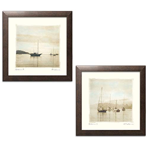 wallsthatspeak Serene Harbor Boat Photography Reproduction Set by Amy Melious;