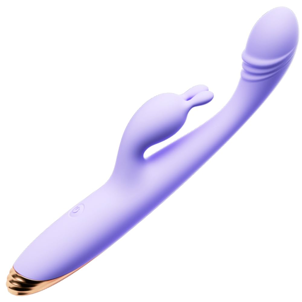 Vibrator Rabbit Vibrator Sex Toys for Women G Spot Clitoral Wand 10 Powerful Vibrations Waterproof Rechargeable Realistic Silicone