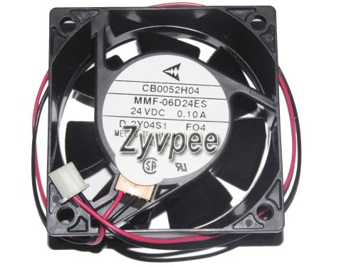 Ventilateur de refroidissement carré 6 cm Mmf-06d24es Fo4 24V 2 fils
