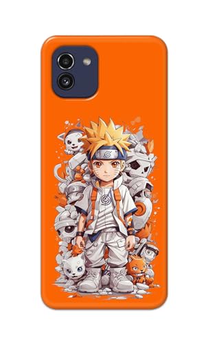 Image of PRINTFIDAA Plastic Printed Hard Back Cover Case For Samsung Galaxy A03 Back Cover (Famous Anime Cartoon Character) -112, Multi