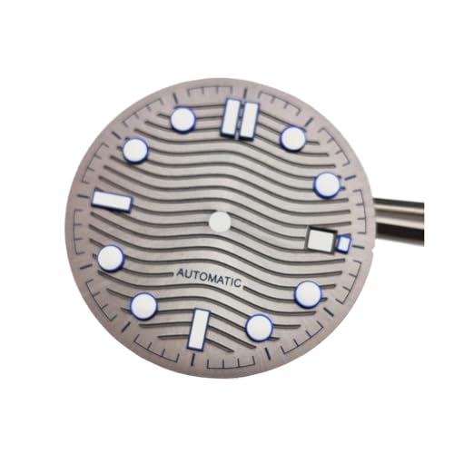 PVUVTNAHW 31mm 腕時計 文字盤 腕時計パーツ 後付け 発光面 2813/8215/821A/2836対応 自動巻きムーブメントダイヤル修理部品, E, One Size