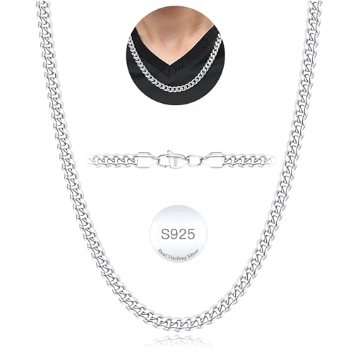 Rajputana Catena D'Argento Uomo 5mm 925 Catena Figaro Gioielli 18 Pollici