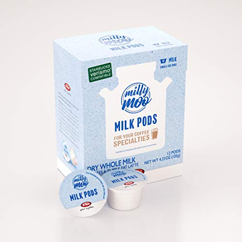 Milly Moo Verismo Compatible Single Serve Dry Milk Pods (12 Count)