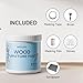 Mollor Coastal Blue Paint for Wood - 16 Oz Wood Furniture Paint for Cabinets, Doors, Tables, and Dressers Refinishing - Water-Based, Non-Toxic & Odorless, Easy to Apply - With Tools