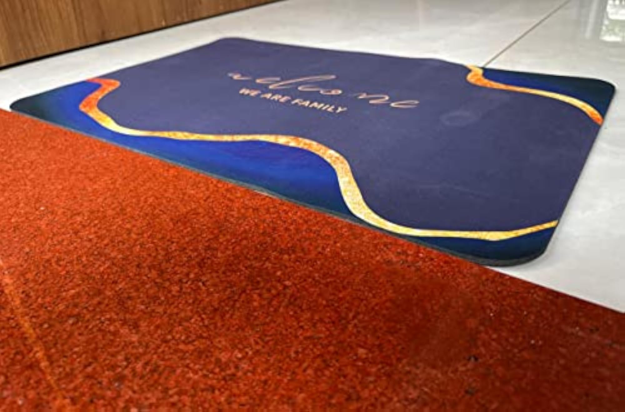 Large Anti-Slip Bathroom Door Mat, Quick Drying Washable Rug