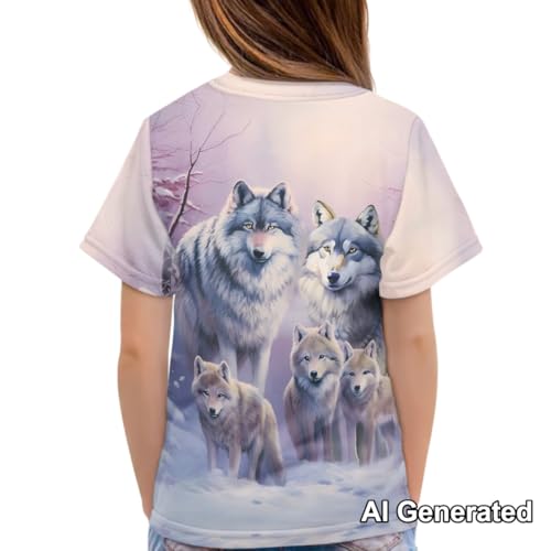 Image of Xhuibop Kids T Shirts for Boys Size 3-16 Girls Short Sleeve Sportswear Active Tops
