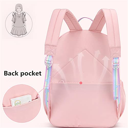 Sac d'école pour adolescentes avec grand compartiment imperméable noir