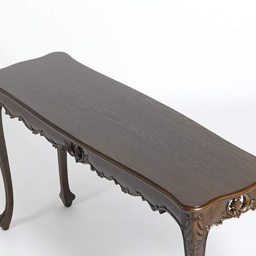 Amazon｜ロココ調 サイドテーブル 幅150cm×奥行45cm 横長タイプ 木製