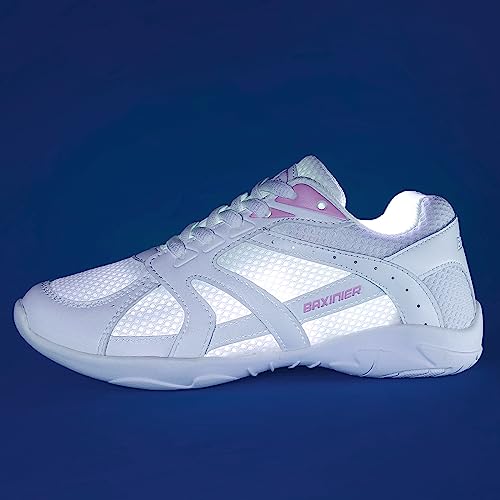 Image of Girls White Cheerleading Shoes Lightweight Competition Tennis Shoes Women Hip Hop Gymnastics Dance Sneakers