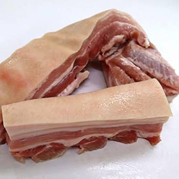 バラ肉 Amazon.co.jp: 皮付豚バラ肉（三枚肉）ブロック規格外約500g