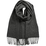 [Filomo] カシミヤ マフラー 100% レディース メンズ 【16色展開で自分にもギフトにも】 (ダークグレー)