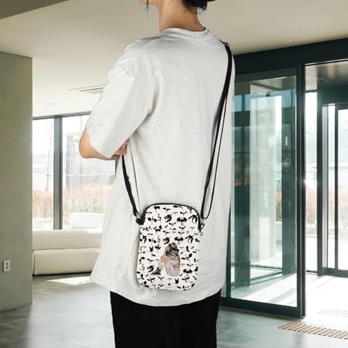 POFULL Romantasy Fantasy Book Lover Gift Bookish Merch Dragon Rider Crossbody Bag4