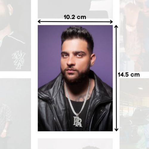 auraposter Karan Aujla (Set Of 40) | Karan Aujla Mini Posters | Mini Posters (15 X10 Cm) Of Karan Aujla'S Songs For Wall, Bedroom, Living Room | Punjabi Singer Karan Aujla | Double Tape Included