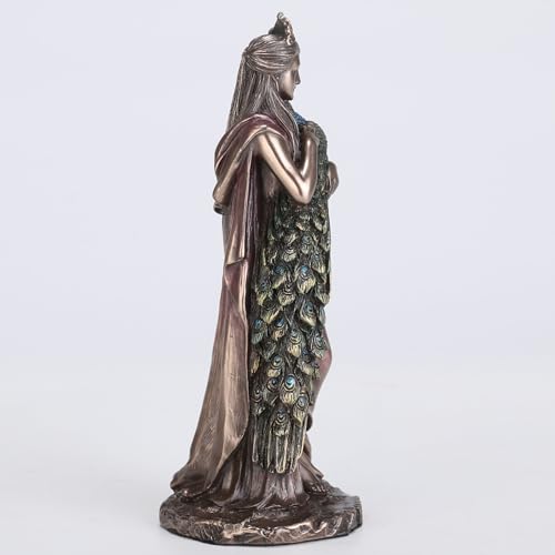 Estatua Hera Diosa Griega de Resina y Bronce 6.13 In miniatura 3