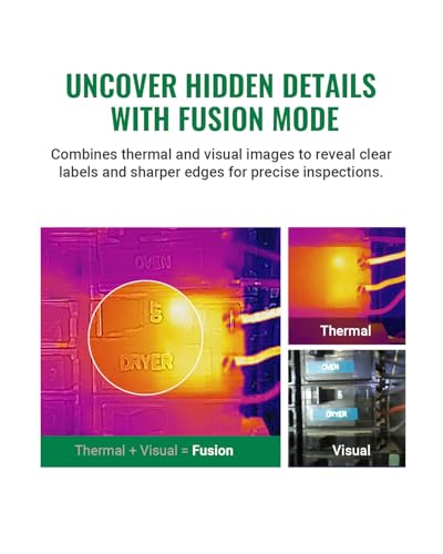 Image of HP96 Thermal Imaging Camera,3.5 inch Touch Screen Thermal Camera with Visual Camera, Intelligent Scene Detection, 240 x 240 Super Resolution, 96 x 96 IR Resolution, 25 Hz Video Recording, -4F to 662F