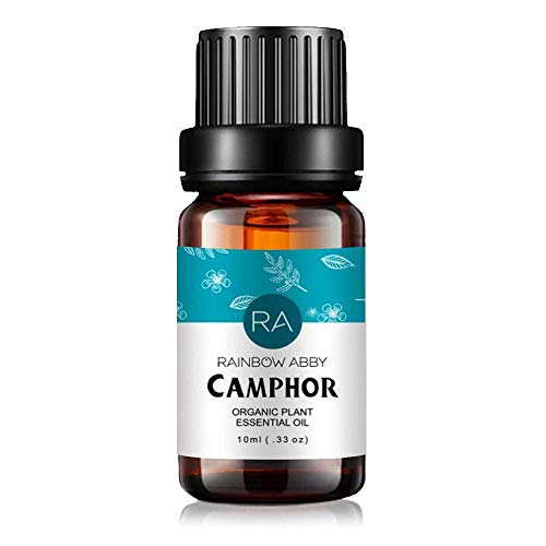 Camphor Essential Oil 10ML, Aromatherapy 100% Pure Camphor Oil for Diffuser, Soaps, Candles, Massage, Skin Care, Perfumes