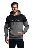 QUTUN Color Block Printed Hoodie for Men|| Sweatshirt Regular Fit