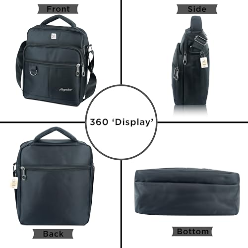 Image of NFI essentials Unisex Sling Bag Cross Body Bag for Travelling, Business Messenger Bag Travelling Bag one Side Shoulder Bag
