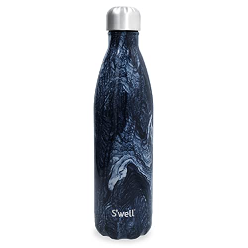 S'well Stainless Steel Reusable Water Bottle, 750ml, Azurite Marble