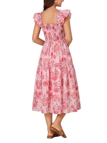 Image of Rooscier Women's A Line Smocked Midi Dress