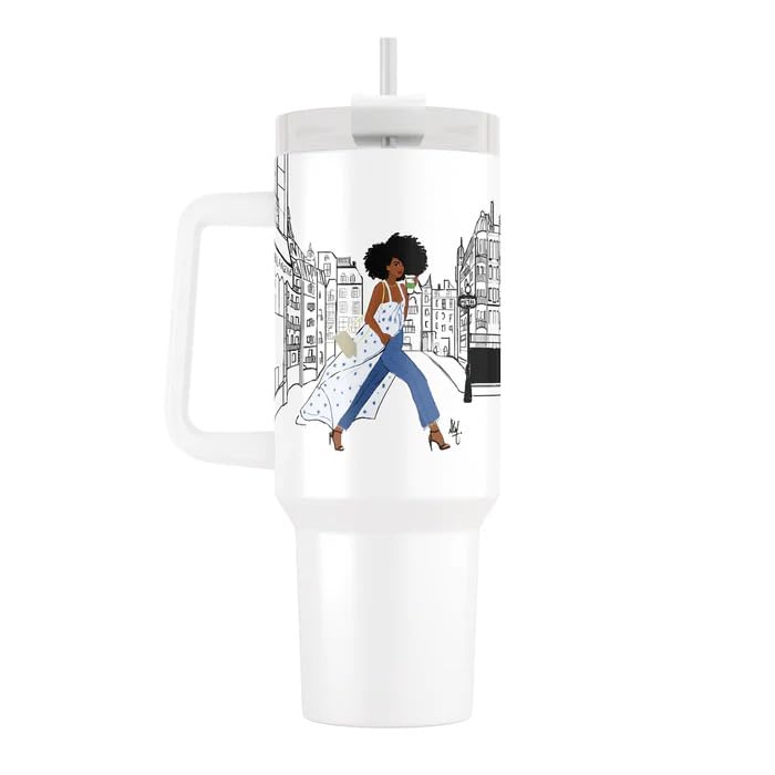 Amazon.com | 40oz Tumbler with Inspirational Quotes, African American Art,  Handle, Straw & Twist-On Lid  Leak-Proof Insulated Drinkware for Black  Women, Uplifting Gift - Keepin It Movin: Tumblers & Water Glasses