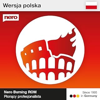 Nero Burning ROM 2024 | Oryginalny | Program do nagrywania | CD DVD Bluray | Ripping | Kopiowanie | Windows 11 / 10 / 8 / 7 | Klucz licencyjny dla PC