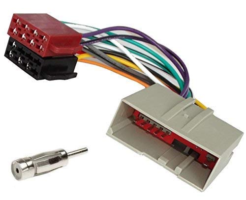 Sound Way - Câble Adaptateur autoradio connecteur Faisceau ISO Compatible avec Ford Fiesta Fusion Mustang/Land Rover 2002-2005