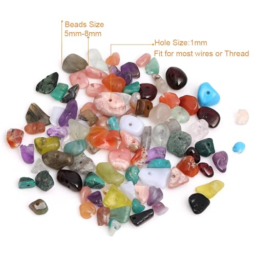 Image of 5-8mm Larimar Chips Natural Chip Stone Beads for Jewelry Making | Semi Precious, Loose Gemstone, Healing Crystal, Rocks, 230Pcs Strand, Drilled, DIY Bracelets Necklaces Earrings Crafts Supply