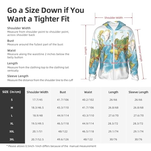 UPF 50+ Sun Protection Hoodie Rash Guard Long Sleeve Sun Shirt map UV Shirt Full Zip Jacket2