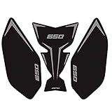 TZMAPU Motorcycle Fuel Tank Protector, Compatible with Kawasaki Ninja 650 Z650 Fuel Tank Pad Non-Slip Gas Tank Sticker Set Rubber Protection Pad (Black)