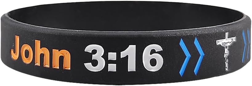 12 Packs Rubber Wristbands Bible Verse Bracelet Set Inspirational Quote Silicone Bracelets for Men Women,Strength Faith Scripture Cross Religious Jewelry Confirmation Baptism Easter Gift