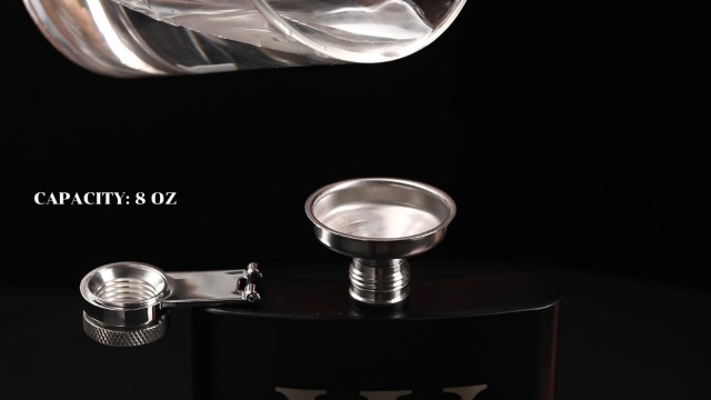 Custom Engraved Stainless Steel Flask - 8 Oz Personalized With Photos & Text, Gift Ready