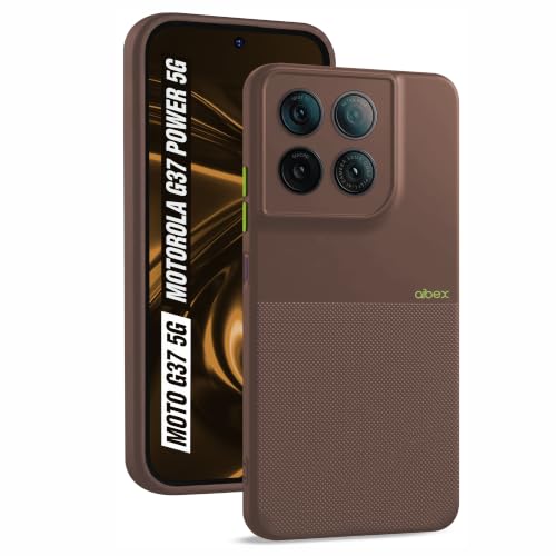 Image of AIBEX Premium Back Cover Case Compatible for Motorola G77 Power 5G / Motorola G37 5G / Motorola G37 Power 5G|Scratch & Drop Tested Shockproof Matte Texture Case with Soft Microfibre Lining - Brown