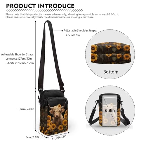 Image of Xpyiqun Small Crossbody Bag Women Phone Purses Sling Shoulder Handbag Cross Body Pouch Wallet Bags