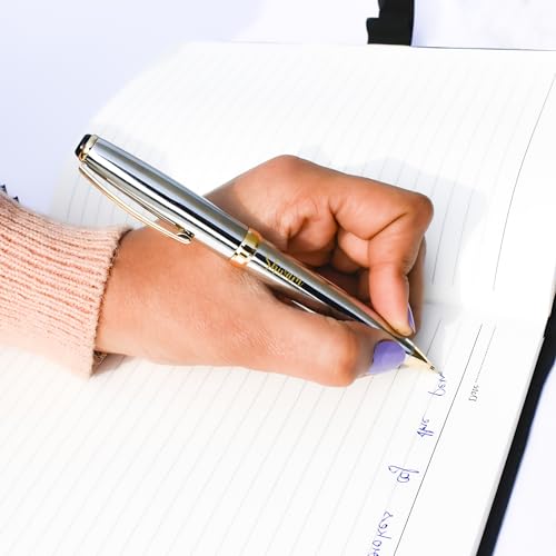 Image of Customized Pen | Personalized Silver Golden Metal Pen With Name Engraved | Premium Metal Pens Gift Ideas for Gifts for Men & Women Corporate Gifting Birthday Anniversary Farewell