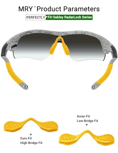 Image of Mryok Replacement Earsocks Nosepieces Kits for Oakley RadarLock Path /RadarLock XL /RadarLock Edge /RadarLock Pitch - Options