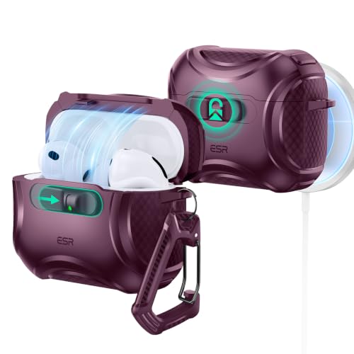 Image of ESR for AirPods Pro 3 Case (2025), Compatible with MagSafe, Burgundy