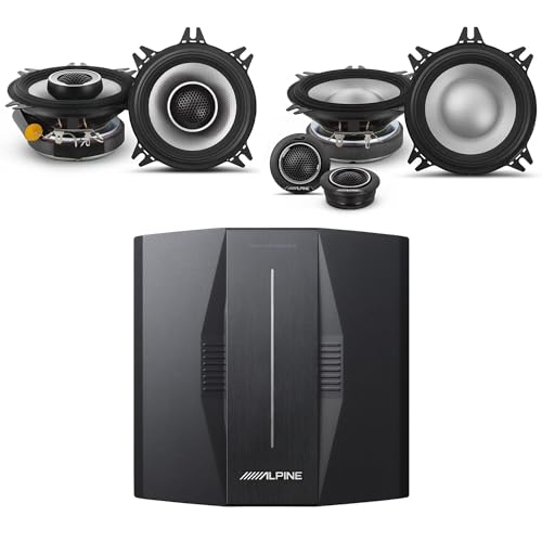 Image of Alpine PXE-C80-88 OPTIM8 8-Channel Hi-Res Digital Sound Processor Amplifier w/ S2-S40C Comp & S2-S40 4" Coaxial Bundle