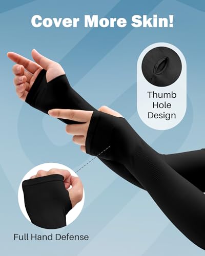 Arm Sleeves for Men Women UV Sun Protection Compression Arm Warmer Tattoo Cover Up, Sports Golf Cooling Sleeves3
