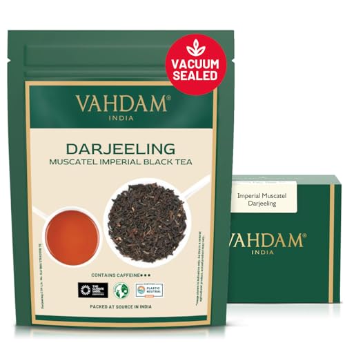VAHDAM Muscatel Darjeeling Tea(3.53oz|50+ Cups) LIMITED EDITION Black Tea