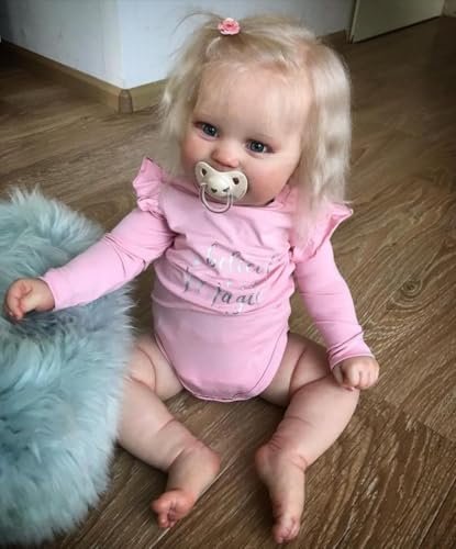Zero pam Reborn Baby vollsilikon lebensecht Baby M&auml;dchen 20 Zoll 50CM Reborn Silikon Reborn Puppe M&auml;dchen ab 3 Jahren
