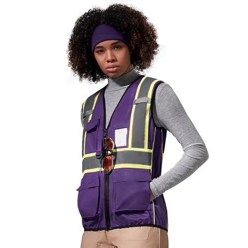 Image of AYKRM 11 color Ladies High Vis Reflective Safety Vest for Women