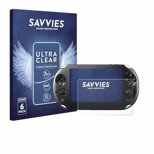savvies Protection Ecran pour Sony Playstation PS Vita Slim 6 Pièces - Film Protection Ultra Clair
