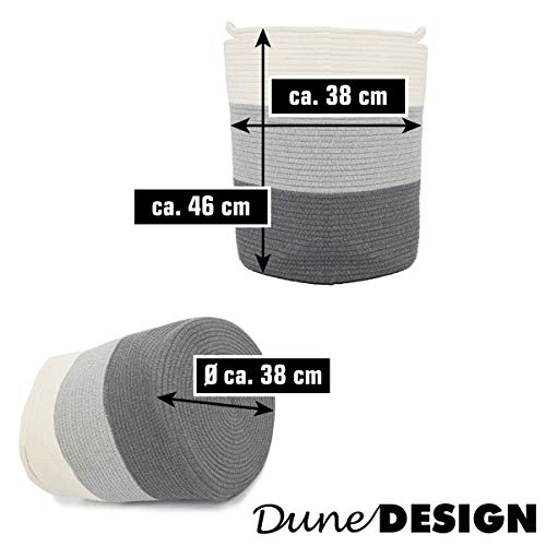 DuneDesign Ø38x46 Cesto in Corda di Cotone 50L