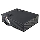 UC46 1200 lúmenes HD 800 x 480 digital LED proyector con mando a distancia, soporte USB/SD/VGA/HDMI