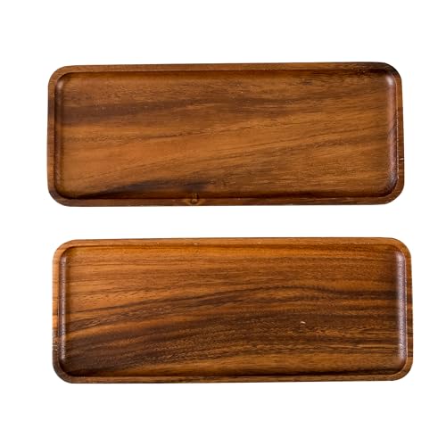 SOFE Wooden Boards for Serving Food, Rectangular Serving Tray Set...