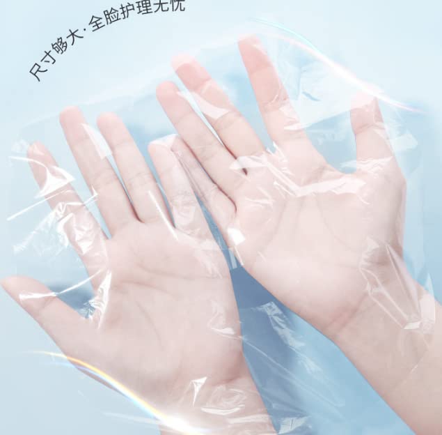 100pcs DIY Facial Mask Preservative Film, Facial Paper Sheet, Disposable Prevent Evaporation Moisture Retention Face Mask Sheet, Transparent Natural Spa Facial Mask Preservative Sheet - Image 7