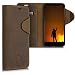 Produktbild kalibri Wallet Case kompatibel mit LG G8s ThinQ - Hülle Leder - Handy Cover Handyhülle Kompass Vintage Braun