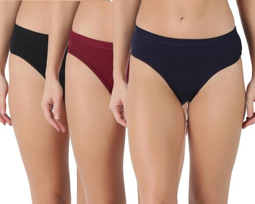 Image of Dollar Lehar Super Combed Cotton Women's Solid Hipster Panty - Actual Colour May Vary